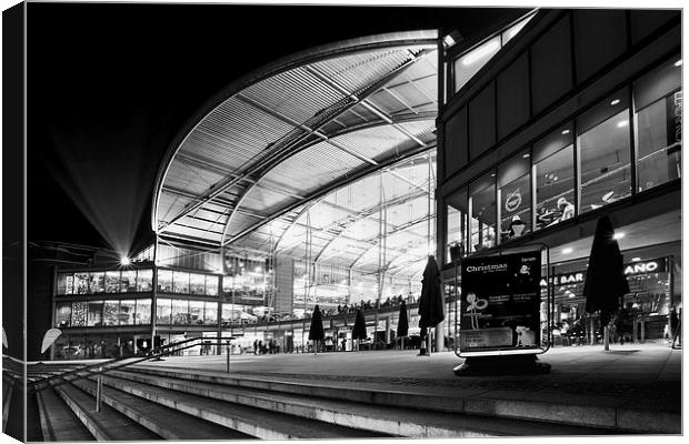 Christmas at the forum in monocrome Canvas Print by Mark Bunning