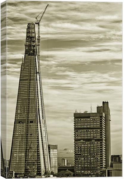 The Shard - Tallest Building in Europe Canvas Print by Vinicios de Moura