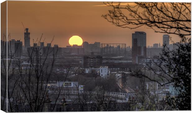 Sunset from Greenwich Canvas Print by Vinicios de Moura