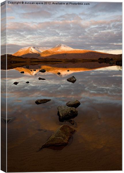Black mount Canvas Print by duncan speirs