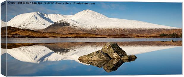Black mount pano Canvas Print by duncan speirs
