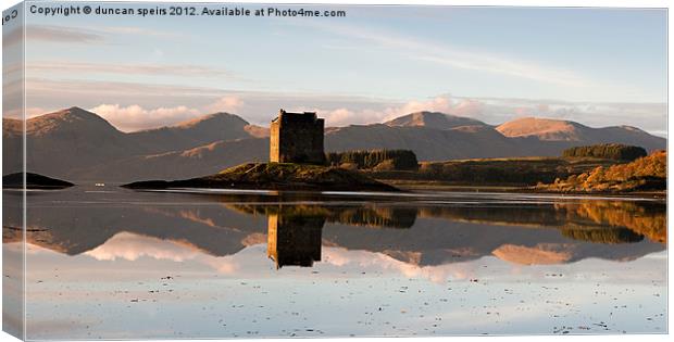 Castle Stalker Canvas Print by duncan speirs