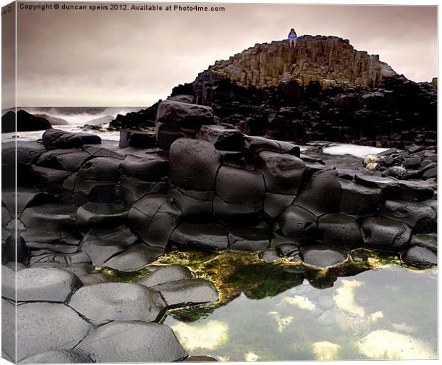 Giants causeway Canvas Print by duncan speirs