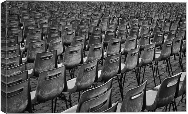 Chairs Canvas Print by Sam Burton
