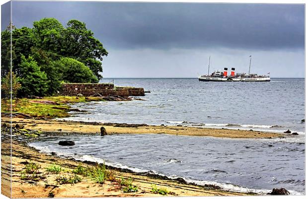  The Waverley Passes Arran Scotland Canvas Print by Paul M Baxter