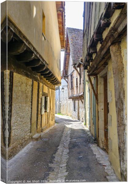 Dordogne Village Canvas Print by Jon Short
