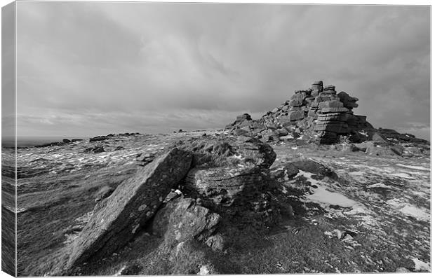 West Mill Tor, Dartmoor Canvas Print by Jon Short