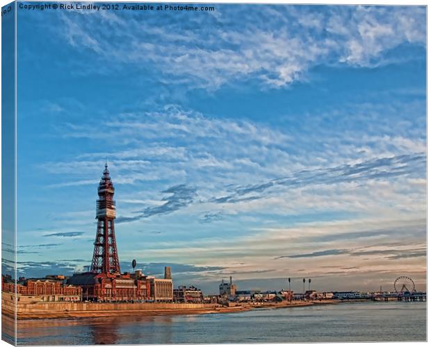 Blackpool Tower Canvas Print by Rick Lindley