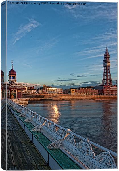 Blackpool Tower Canvas Print by Rick Lindley