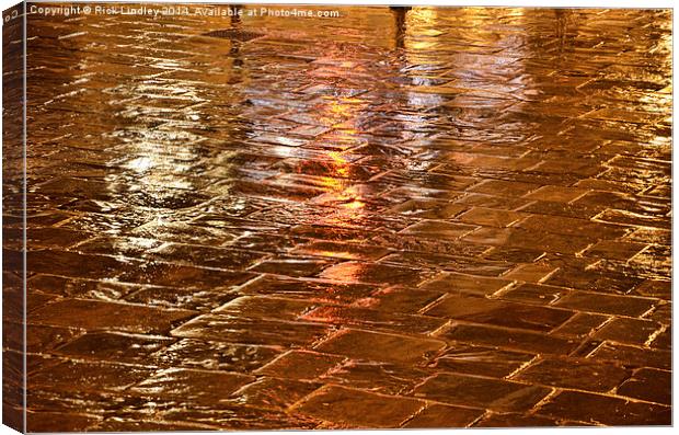 Chester Pavements Canvas Print by Rick Lindley
