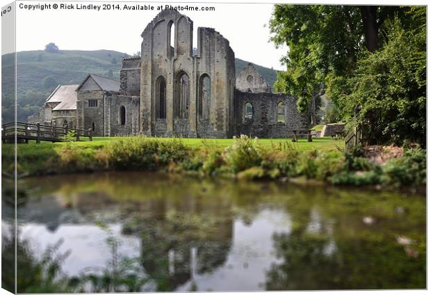  Valle Crucis Abbey Canvas Print by Rick Lindley