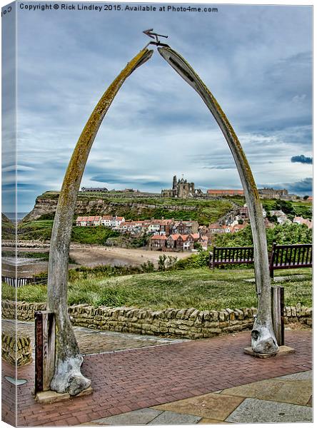  Whitby Abbey Canvas Print by Rick Lindley