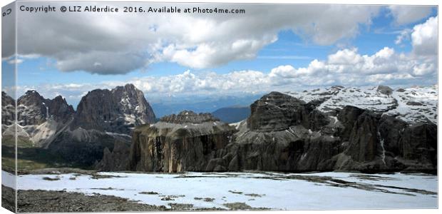 The Dolomites Canvas Print by LIZ Alderdice