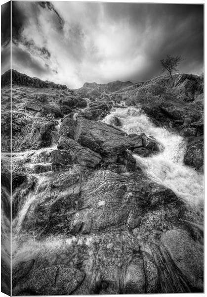 Rhaeadr Idwal Waterfall Canvas Print by Natures' Canvas: Wall Art  & Prints by Andy Astbury