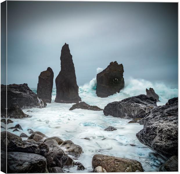 Stormy Iclandic Seas Canvas Print by Natures' Canvas: Wall Art  & Prints by Andy Astbury