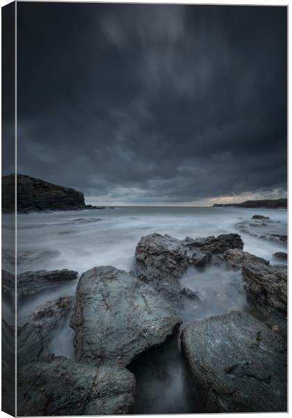 Welsh Seascape at Dusk. Canvas Print by Natures' Canvas: Wall Art  & Prints by Andy Astbury
