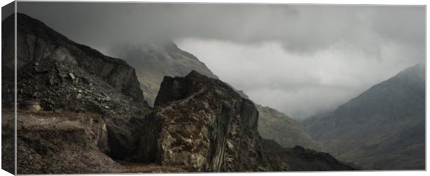Llanberis Pass Panorama Canvas Print by Natures' Canvas: Wall Art  & Prints by Andy Astbury
