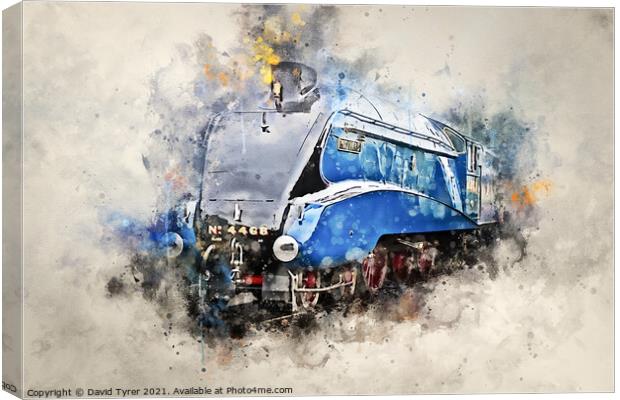 World's Fastest Steam Train: LNER Mallard Canvas Print by David Tyrer