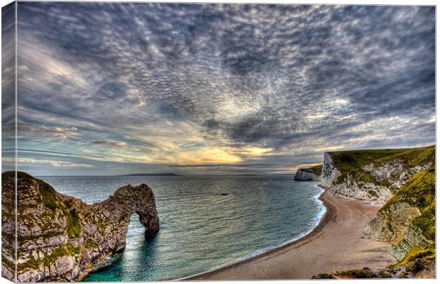 Jurassic Coast Canvas Print by David Tyrer