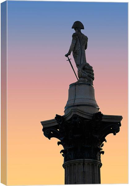Nelsons Column Canvas Print by David Tyrer