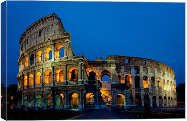 The Colloseum Canvas Print by David Tyrer