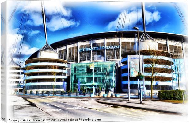 The Etihad Stadium Canvas Print by Neil Ravenscroft