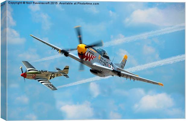  P-51 Mustang Canvas Print by Neil Ravenscroft