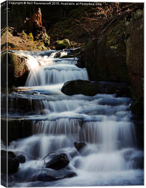 Above the falls  Canvas Print by Neil Ravenscroft
