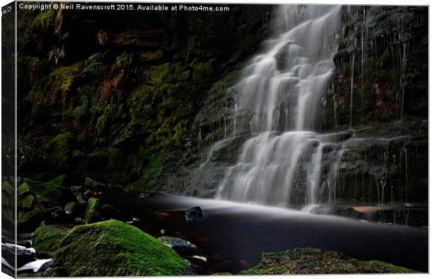   Middle black clough Canvas Print by Neil Ravenscroft