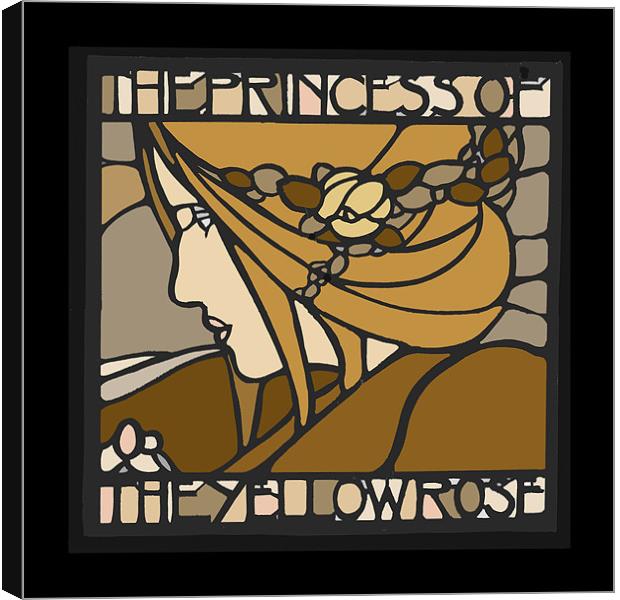 Princess of the Yellow Rose Canvas Print by Gavin Wilson