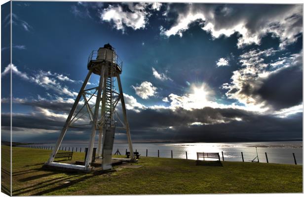Silloth on Solway lighthouse Canvas Print by Gavin Wilson