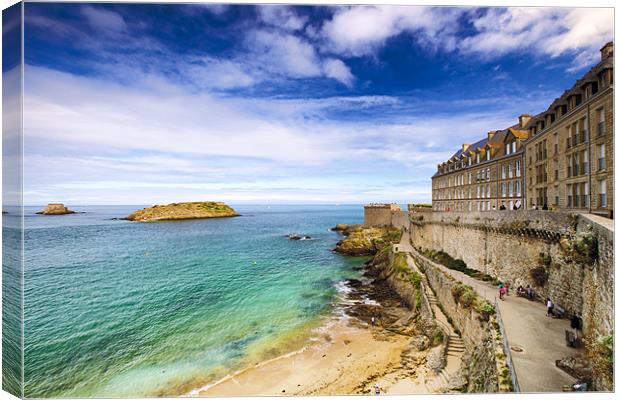 St. Malo Canvas Print by David Yeaman