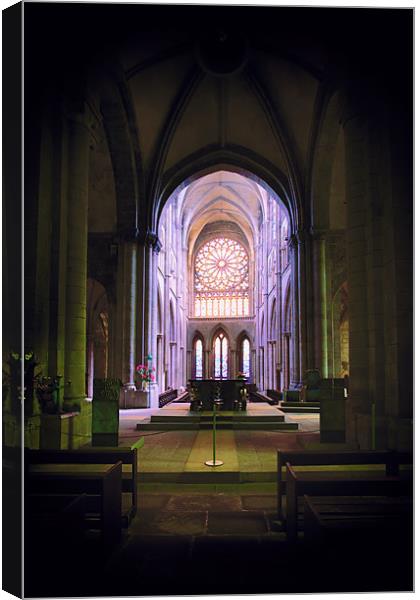 St. Malo Catherdral Canvas Print by David Yeaman