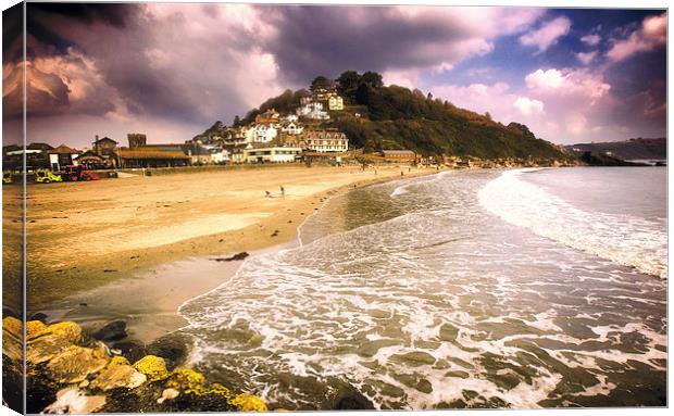 Looe Beach Canvas Print by David Yeaman