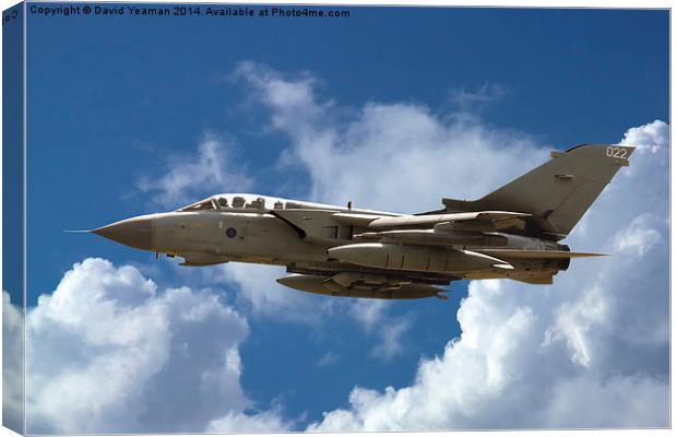 RAF Tornado GR4 Canvas Print by David Yeaman
