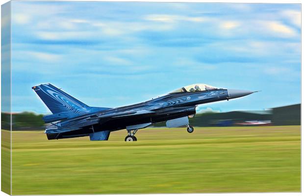 Lockheed Martin F-16AM Fighting Falcon Canvas Print by David Yeaman