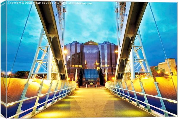 The Bridge to Quay West Canvas Print by David Yeaman