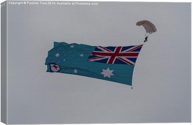 Royal Australian Air  Force Ensign. Point Cook Air Canvas Print by Pauline Tims