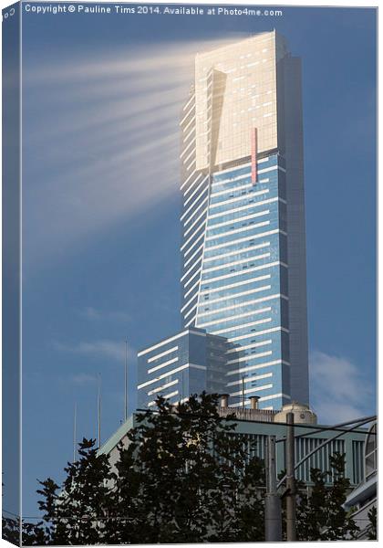 Eureka Tower, Melbourne Canvas Print by Pauline Tims