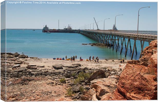 Broome Port Western Australia Canvas Print by Pauline Tims