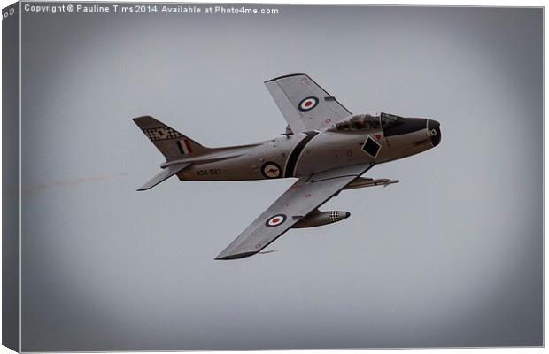  RAAF SABRE A94 983 at POINT COOK Canvas Print by Pauline Tims