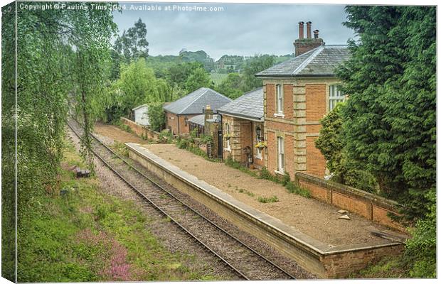  Blake Hall Station Ongar Essex UK Canvas Print by Pauline Tims