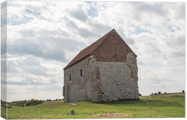  Saint Peters on the Wall Bradwell on Sea Essex Canvas Print by Pauline Tims