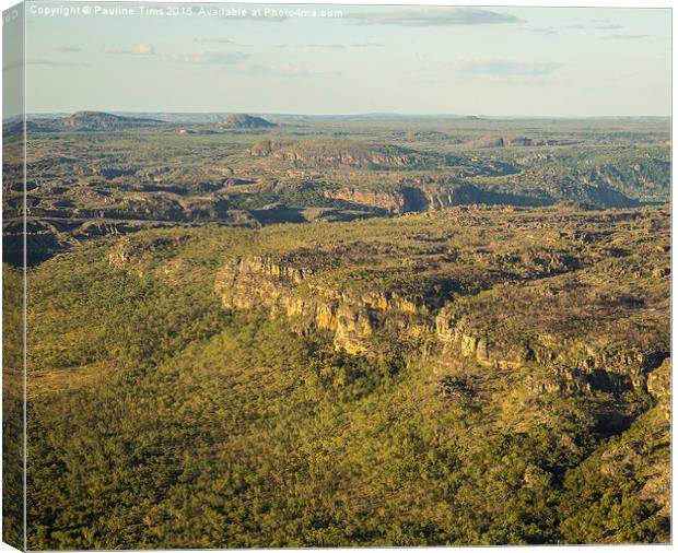  Arnhem Land an Ariel View 3 Canvas Print by Pauline Tims