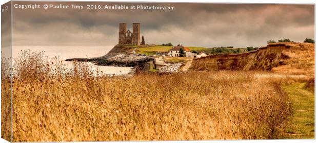 Reculver Towers, Kent, UK Canvas Print by Pauline Tims