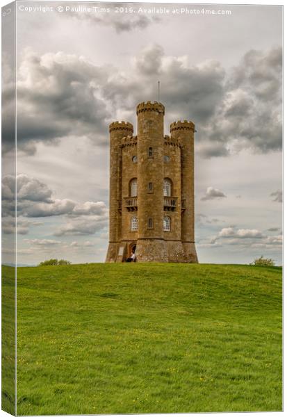 Broadway Tower, Broaway Hill, Worcestershire, UKUK Canvas Print by Pauline Tims