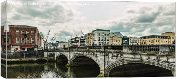 Saint Patrick's Bridge Cork, Ireland Canvas Print by Pauline Tims