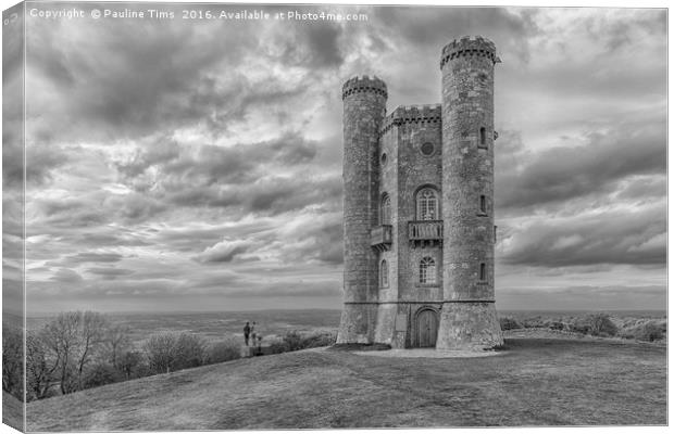 Broadway Tower, Worcestershire, UK Canvas Print by Pauline Tims
