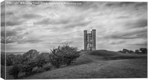 Broaday Tower, Worcestershire. UK Canvas Print by Pauline Tims