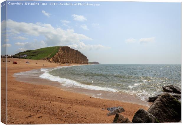 West Bay, Dorset, UK Canvas Print by Pauline Tims